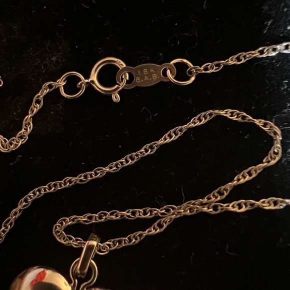 18k white gold chain, it is a small chain - Picture 8 of 9